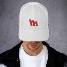 M Logo Embroidered Trucker Cap