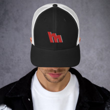 M Logo Embroidered Trucker Cap